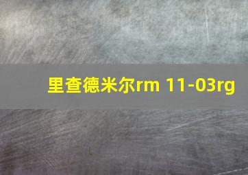 里查德米尔rm 11-03rg